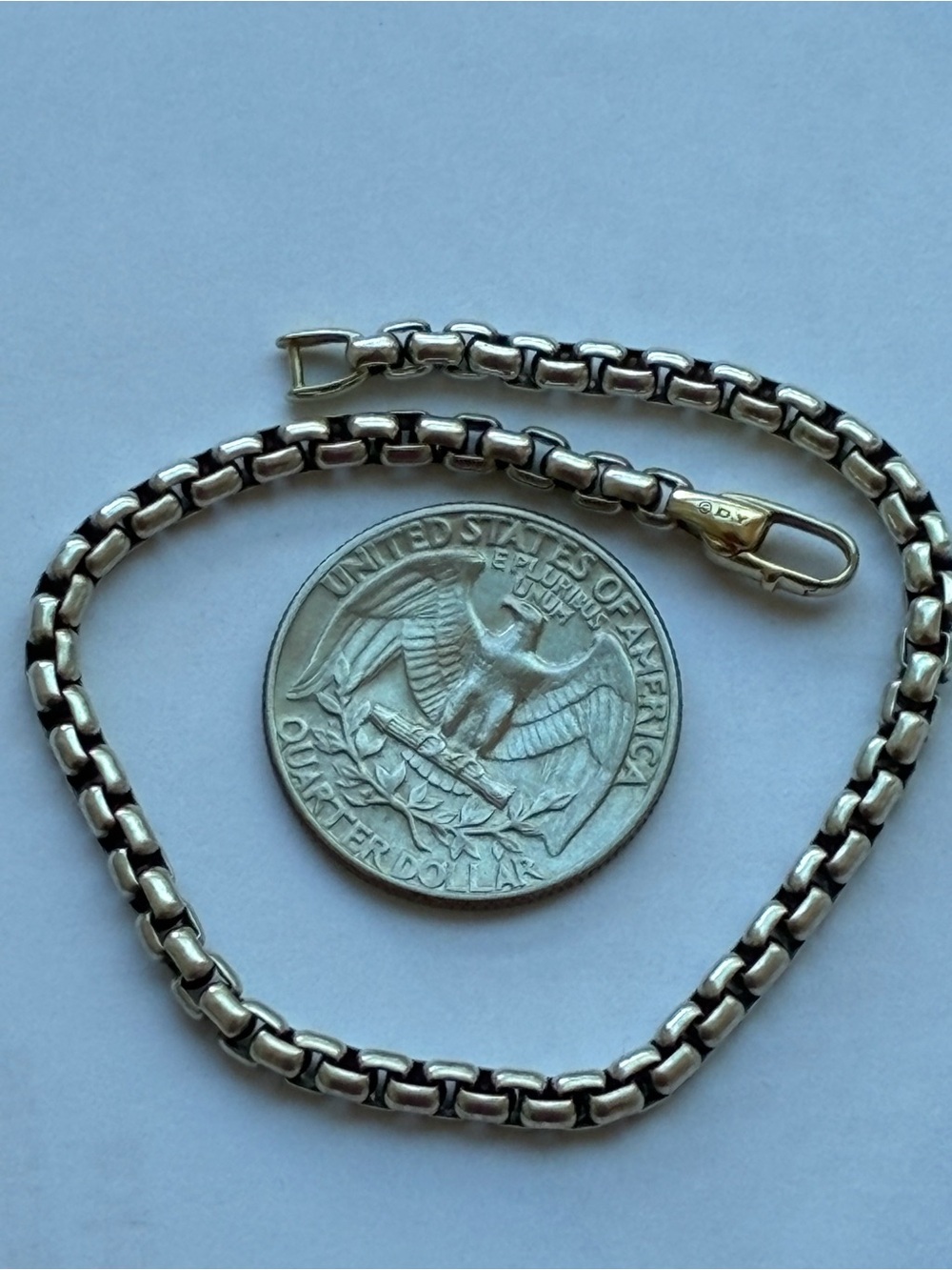 David Yurman 14K Yellow & Silver Bel Aire Box-Link Bracelet
